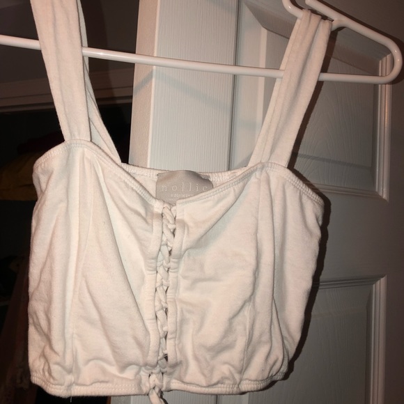 white cropped tube top - Picture 2 of 3
